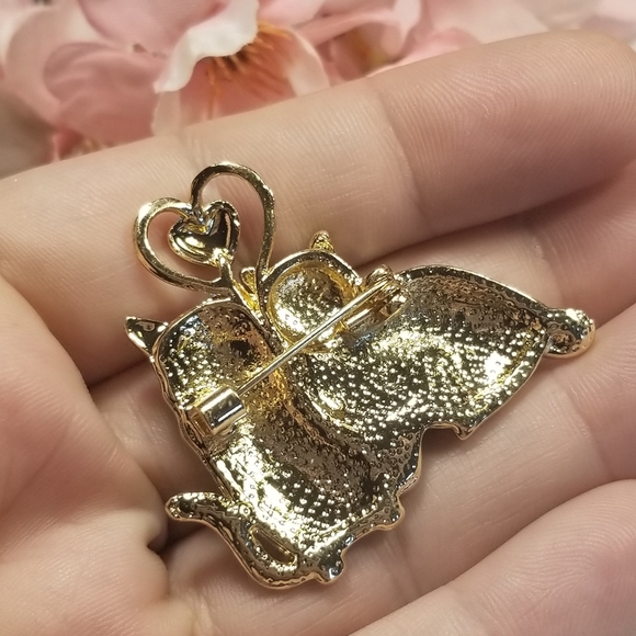 Beautiful Betsey Johnson Cat Brooch - Picture 7 of 8